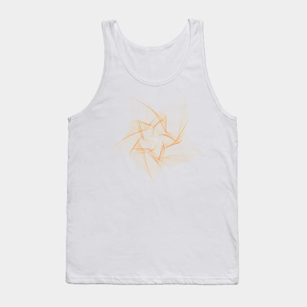 Stars stars pattern orange Tank Top by IDesign23